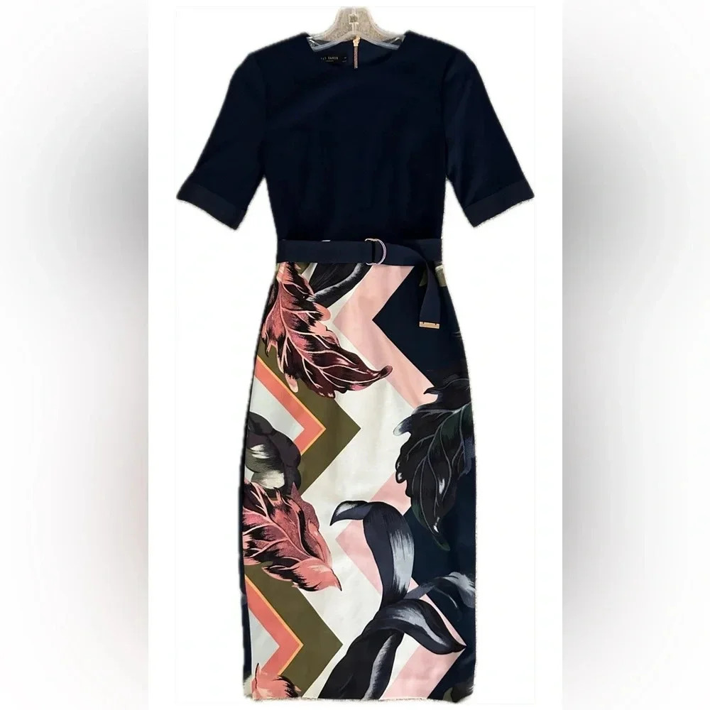 Ted Baker Eden Block Bodycon Dress 1 US 4 Reposh